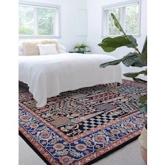 Emerald Tenley Navy & Red 6.7x9.7, Rug