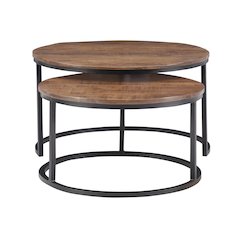 Weston Nesting Coffee Tables Brown