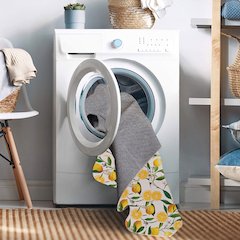 Washable Sumner Ivory/Yellow 3x5, Rug
