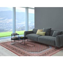 Emerald Milton Red & Blue 6.7x9.7, Rug