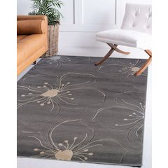 Milan Hanna Grey & Ivory 5x7.6, Rug