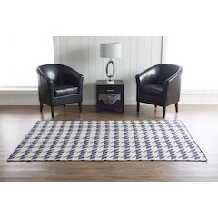 SalonikaReversibleHoundstooth Purple 5x8, Rug