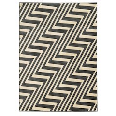 Roma ZigZag Charcoal & Grey 5x7, Rug