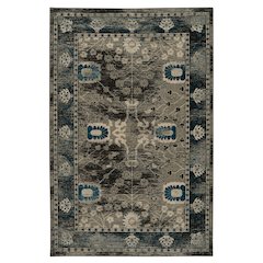 Vintage Zeigler Grey & Charcoal 5x7.6, Rug