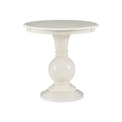 Adeline Round Accent Table Cream