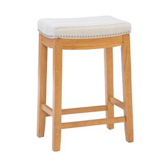 Claridge  Linen Striped Counter Stool