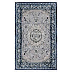 Emerald Paulson Cream & Blue 2.2x3.2, Rug