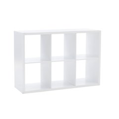 Galli 6 Cubby Storage Cabinet White