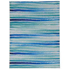 Washable Janna Ivory/Blue 5x7, Rug