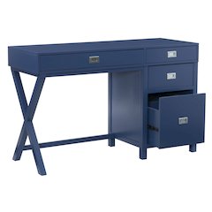 Peggy Side Storage Desk Navy