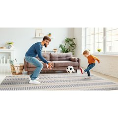 Outdoor Washable Delray Ivory & Blue 7' X 9', Rug