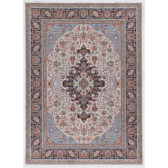 Emerald Landis Ivory & Blue 3.3x5, Rug