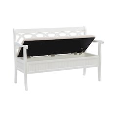Elliana Storage Bench - White