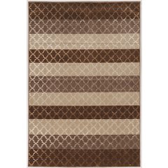 EvolutionTrellisStripesBeige&Brown 5x7.6, Rug