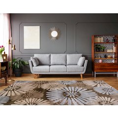 Milan Perth Brown & Blue 8x10.4, Rug