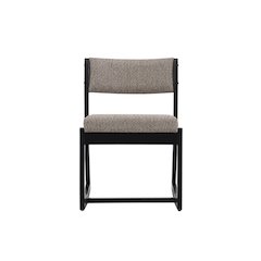 Callum 2 Position Sled Base Chair Black Stone