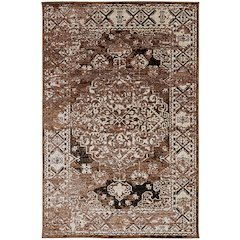 Vintage Nain Beige & Brown 5 x7.6, Rug