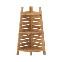 Bracken Bamboo Corner Shelf