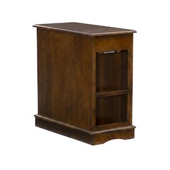 Hazelnut Accent Table with Stylish Surface and Compact Design
