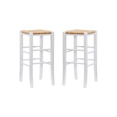 Gianna Backless Barstool White Set Of 2