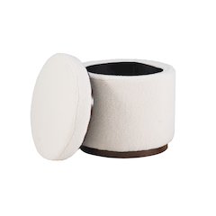 Blanche Storage Ottoman Natural Walnut