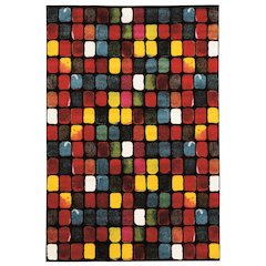 Masters PaintBox Black & Multi 8x10.3, Rug