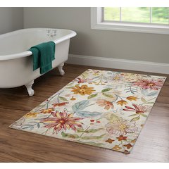 Outdoor Washable Daytona Ivory & Pink 3' X 5', Rug
