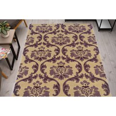 Trio Fiona Cream & Purple 5x7, Rug