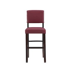 Monaco Bar Stool Dark Red