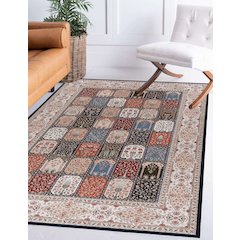 Emerald Farlin Black & Ivory 5x7, Rug