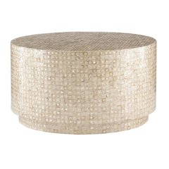 Gold and Ivory Coffee Table with Modern Design and Durable Construction