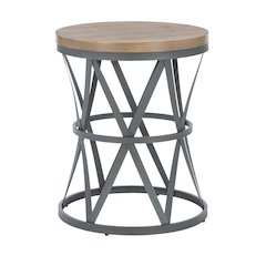 Brolin Metal Barrel Table