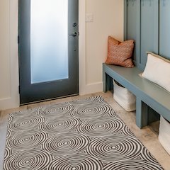 Outdoor Washable Ocoee Ivory & Brown 3' X 5', Rug