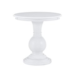 Adeline Round Accent Table White