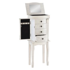 Louis Philippe Jewelry Armoire  Off White