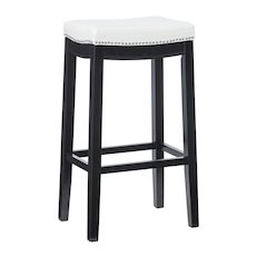 Claridge White Pu Barstool