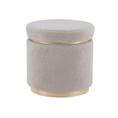 Blanche Storage Ottoman Grey