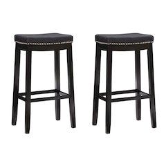 Claridge 2 Pk Black Bar Stool