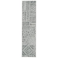 Washable Cayden Ivory/Black 2x8, Rug