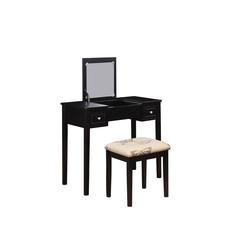 Black Butterfly Vanity And Stool
