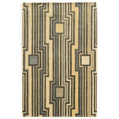 Aspire Wool Board Grey & Blue 2x3, Rug