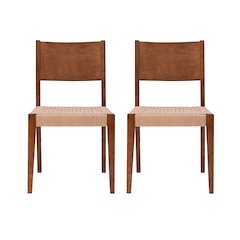 Cadence Dining Chair Brown Set Of 2