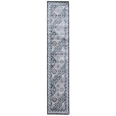 Vintage Belouch Grey & Charcoal 2x10, Rug