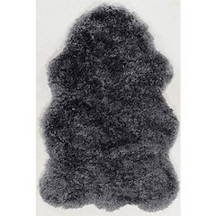 Faux Lamb Skin Grey 3.6x5.6, Rug