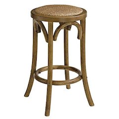 Rae Walnut Backless Counter Stool
