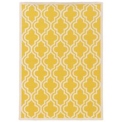 SilhouetteQuatrefoil Yellow & Ivory 5x7, Rug