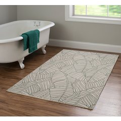Outdoor Washable Largo Ivory & Green 3' X 5', Rug