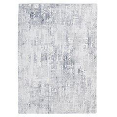 Motif Printed Faux Rabbit Domo Ivory Grey 5x7, Rug