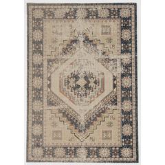 Great Zero Stiles Ivory & Navy 8x10, Rug