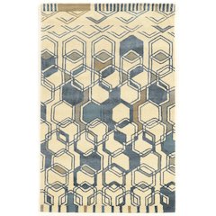 Aspire Wool Triangle Ivory & Grey 8x11, Rug